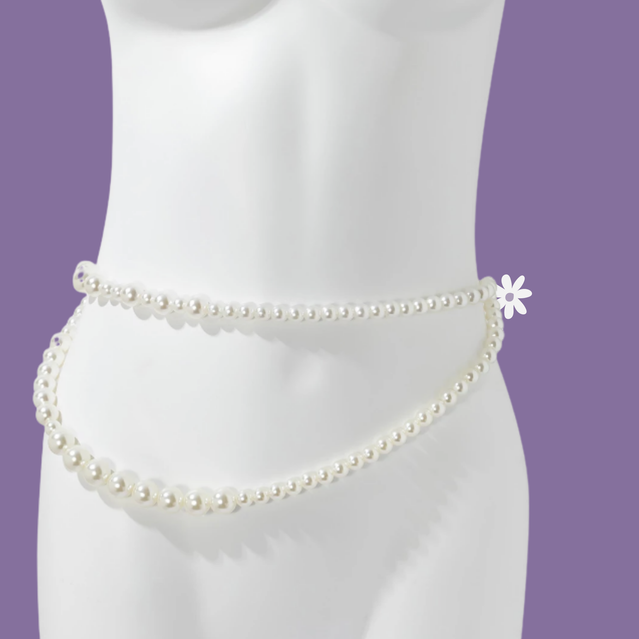 Y2k Pearl Necklaces Women Electro Galvanized Collares Girl Hollow Carved 2  Layer White Pearl Beads Choker Necklace
